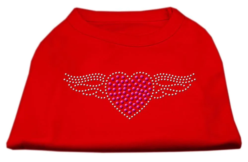 Aviator Rhinestone Shirt Red M (12)