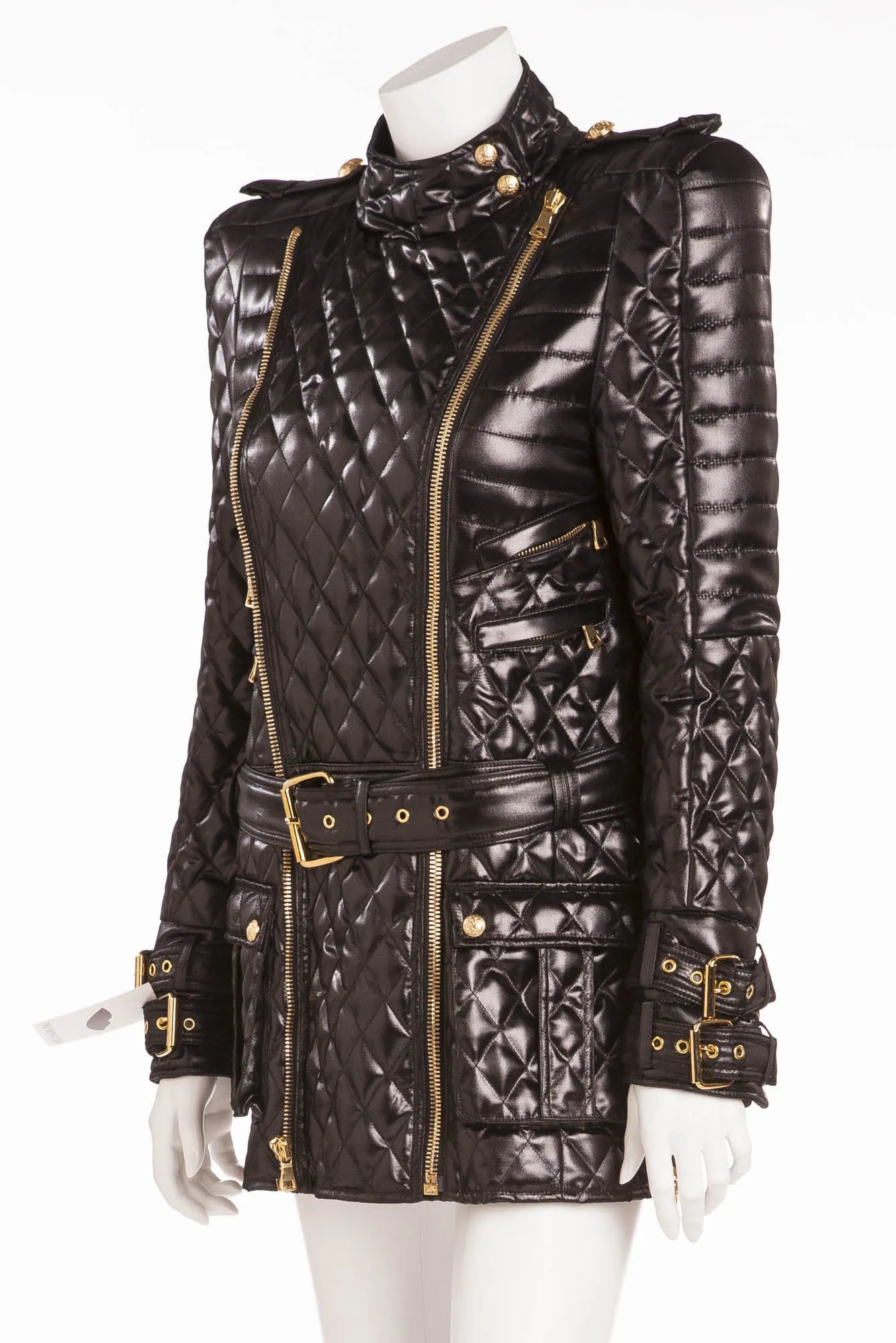 Balmain - Label's Signature Silhouette Jacket with Strong Padded Shoulder  - FR 40