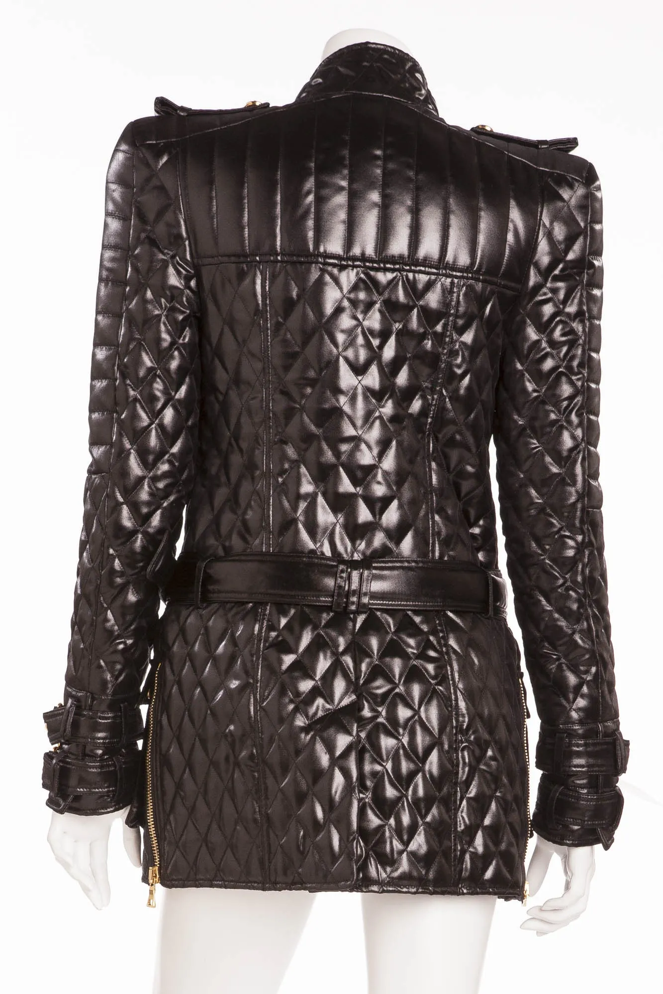 Balmain - Label's Signature Silhouette Jacket with Strong Padded Shoulder  - FR 40