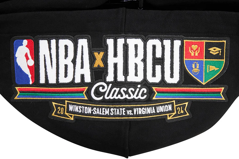 HBCU X NBA ALL STAR 2024 WINSTON-SALEM STATE UNIVERSITY MEN'S RIB PO HOODIE(BLACK/RED/BLACK)