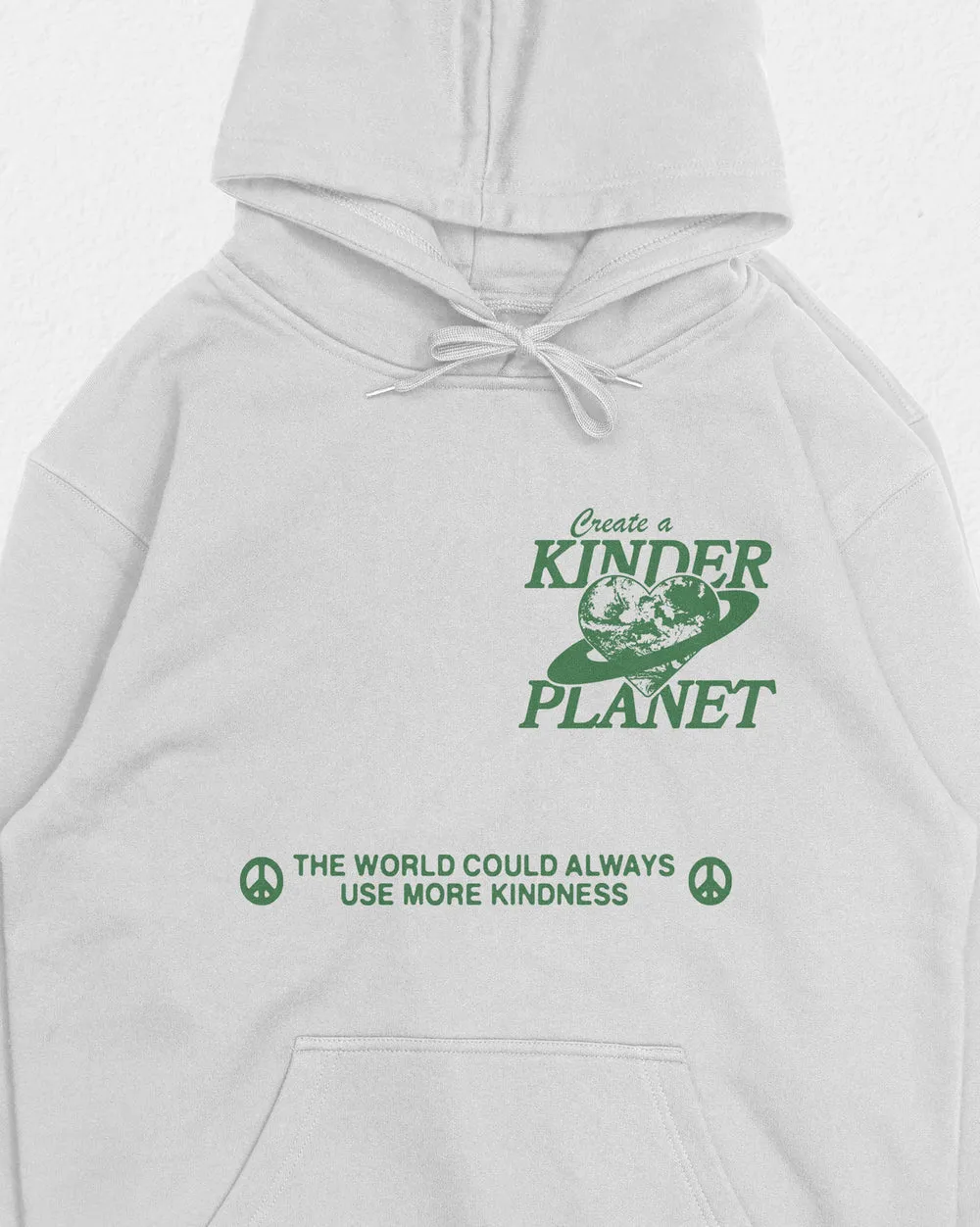 Kinder Planet Hoodie White