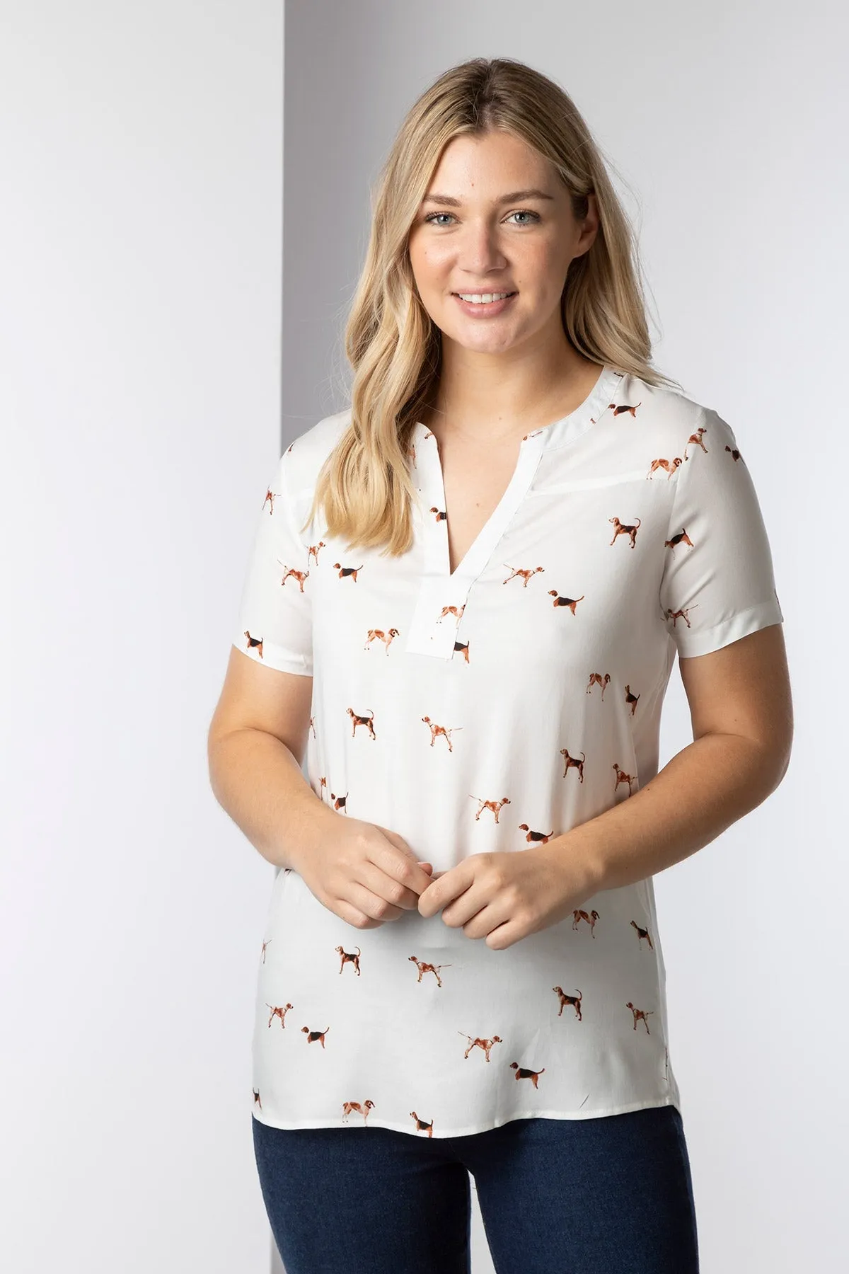 Ladies Short Sleeve Wistow Blouse