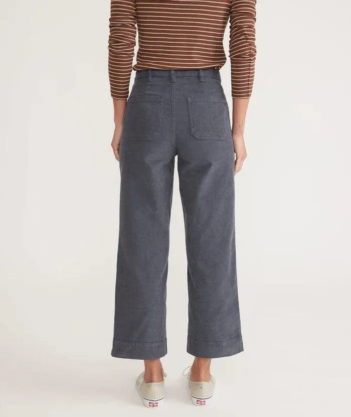 Marine Layer Corduroy Bridget Wide Leg Crop Pants - Women's