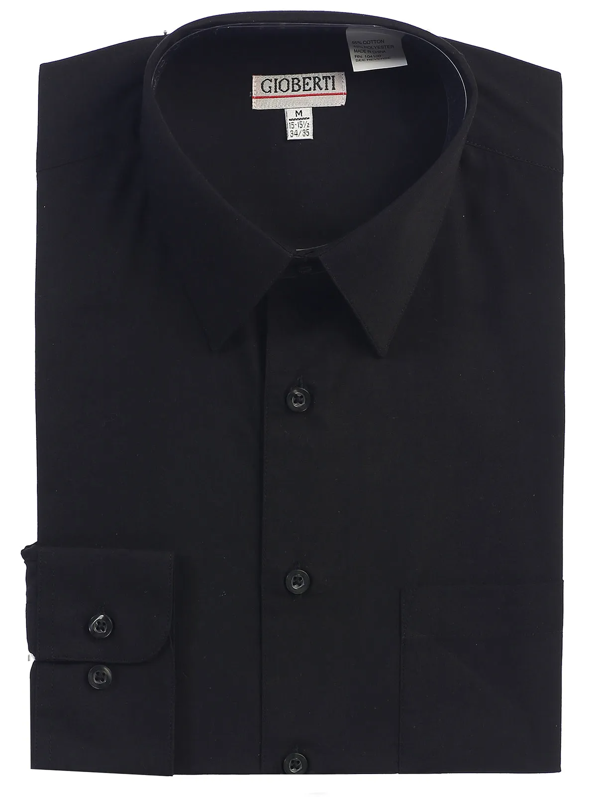 Men's Long Sleeve Shirt, Black