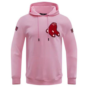 MLB BOSTON RED SOX CLASSIC CHENILLE MEN'S PO HOODIE (PINK)