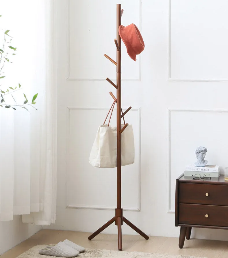 Modern Solid Wood Coat Rack