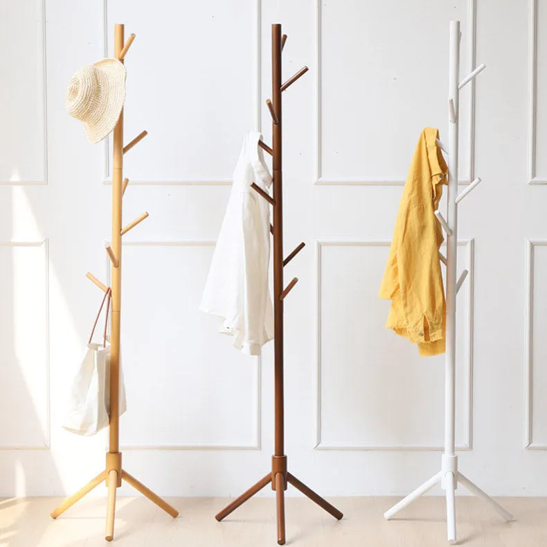 Modern Solid Wood Coat Rack