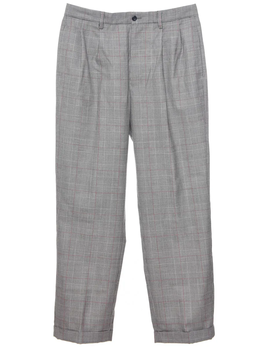 Nautica Checked Pattern Trousers - W34 L34