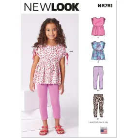 New Look Sewing Pattern N6761 Children's Top and Leggings