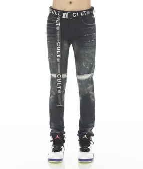 PUNK SUPER SKINNY STRETCH w/ BELT IN NEKO