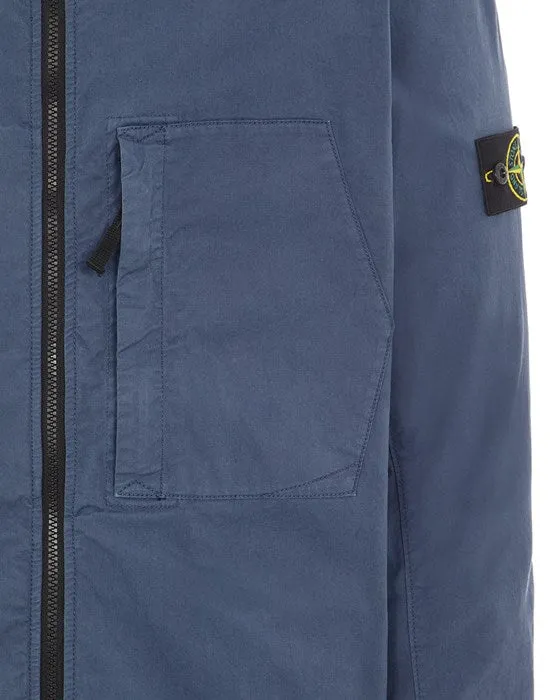 Stone Island Supima Cotton Jacket Avio Blue