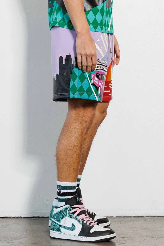 VACATION GRAPHIC MENS SHORTS